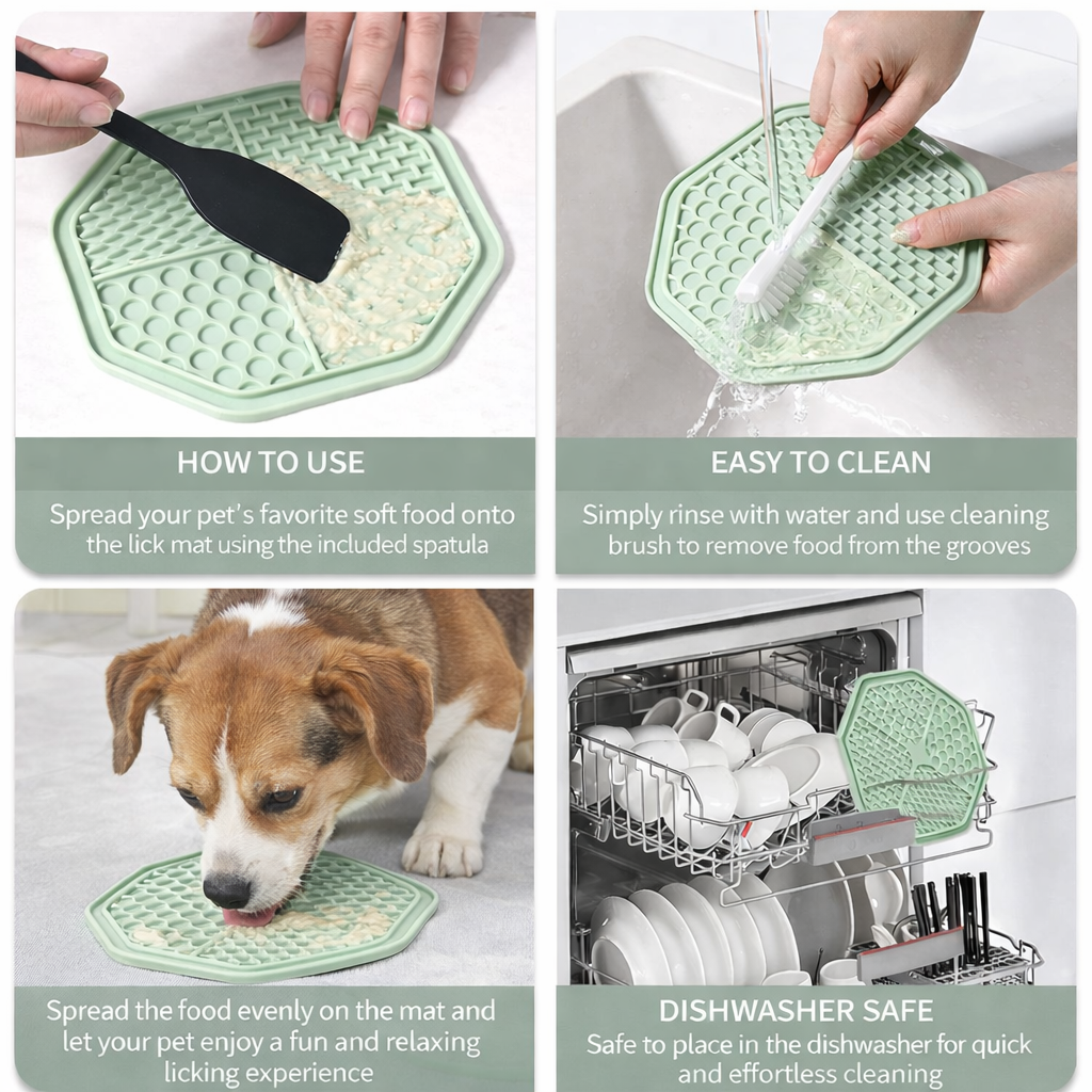 Benepaw Non-Slip Dog Slow Feeder & Lick Mat