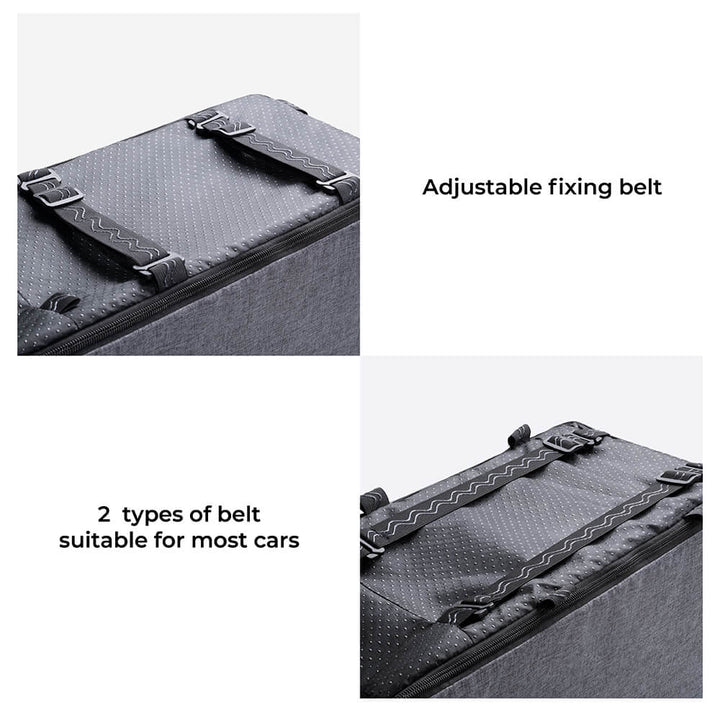 Suede Square Lookout Console Pet Car Seat